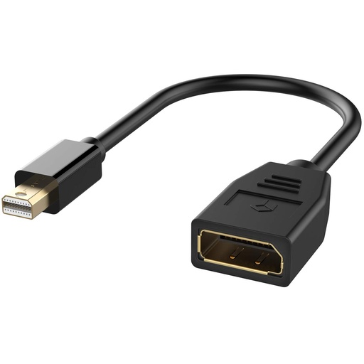 Adapt. Mini DisplayPort (Mini-DP) > DisplayPort (DP)